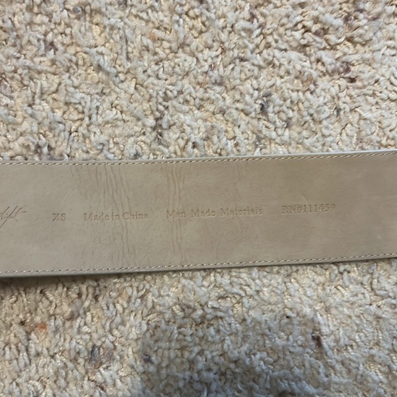 White House Black Market Snake Print REAL Leather metallic belt - Picture 6 of 6